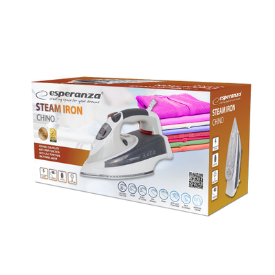 Hekur me avull Esperanza Chino EHI009, 2400W, taban keramik
