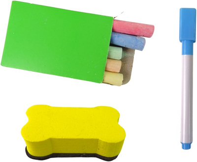Tabelë druri edukative LeanToys 2 në 1, magnetike dhe me shkumës, me abetare dhe abakus, shumëngjyrëshe