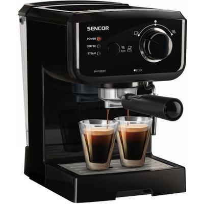 SET: Aparat për kafe Espresso Sencor SES 1710BK + filxhanë Thermo Lamart LT9012, 2 copë