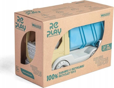 Lodër kamion Wader Eco Replay Tech Dump Truck, 23cm, plastikë e ricikluar, gri