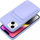 Футрола за телефон Card Case за iPhone 14, со џеб за картички, флексибилна, виолетова