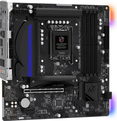 Plakë amë ASRock B760M PG RIPTIDE, e zezë