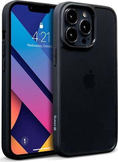 Mbulesë telefoni Crong Clear Cover për iPhone 13 Pro Max, antishok, e zezë
