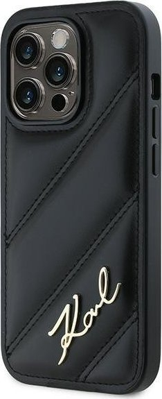 Kapak telefoni Karl Lagerfeld KLHCP13LPQDSMGK, për iPhone 13 / 13 Pro 6.1", hardcase, i zi