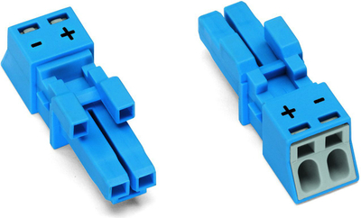 Prizë modulare Wago WINSTA MINI 890-1102, 2 pole, 16A, blu