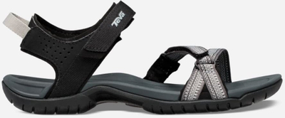 Sandale sportive Teva Verra, për femra, shollë ergonomike, e zezë gri