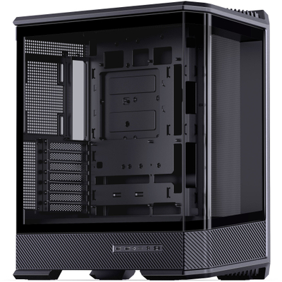 Куќиште за компјутер Jonsbo D400 Mid Tower, ATX, калено стакло, црно