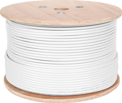 Kabllo koaksiale Cabletech F690BV.A, 305m, e bardhë