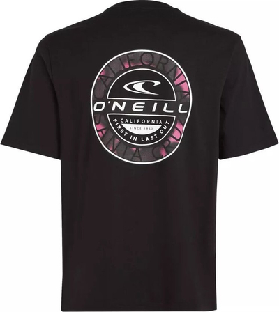 Bluzë O'Neill Jack Backprint, pambuk 100%, për burra, e zezë