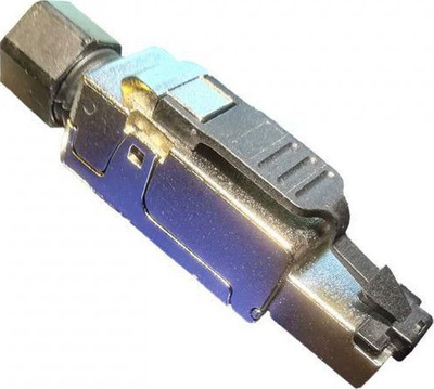 Prizë rrjeti Lanview RJ45 FTP, Cat6a, metalike, me ngjyrë zinku