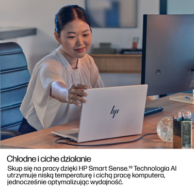 Лаптоп HP EliteBook 8 G1a, 16\", Ryzen AI 5, 24GB RAM, 512GB SSD, сребрен