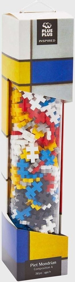 Set konstruktiv DANTE Plus Plus Inspired Mondrian Blocks 4279, 72 copa, shumëngjyrësh