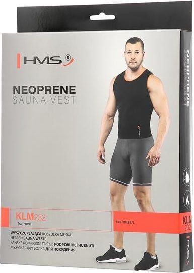 Kanotiere neopreni për dobësim HMS KLM232, për meshkuj, përmasa XL, e zezë