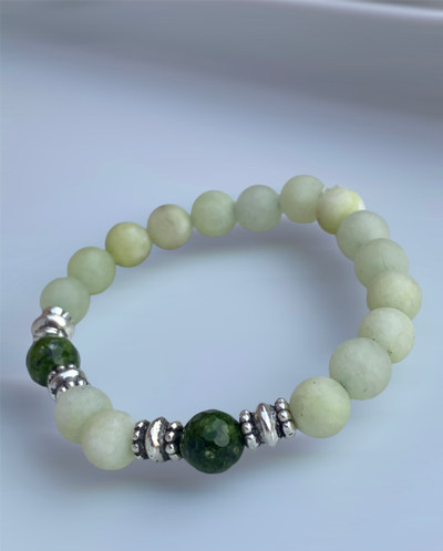 Byzylyk Dar Chrysoprase Jade, dyngjyrëshe, 1 copë