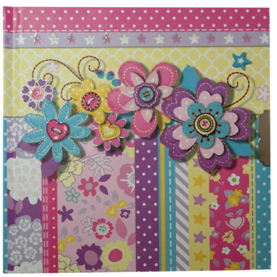 Ditar me dry Starpak Diary With Lock Flowers, format i lehtë për përdorim, me kopertinë me lule shumëngjyrëshe
