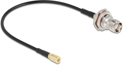 Kоаксијален кабел DeLOCK 90724 RG-174, 0.2m, TNC, црн