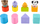 Едукативна играчка Fisher-Price Busy Blocks Pet Carrier, со блокови во форма, за бебиња и мали деца, шарена