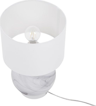 Lampë tavoline Beliani Uele, metal, 40 cm, gri me të bardhë