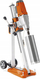 Makinë shpimi bërthamore Husqvarna DMS 240, set 5 kurora, me stendë, portokalli