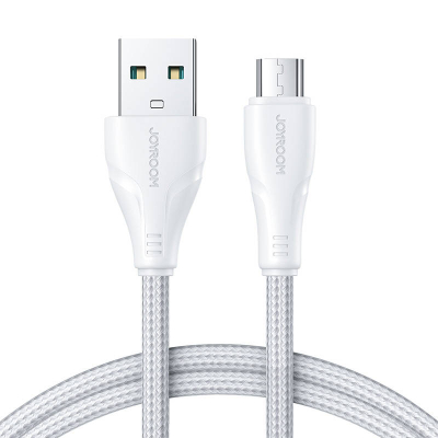 Kabllo karikimi Joyroom Micro USB, 2.4A, 2m, e bardhë
