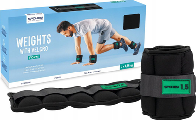 Pesha për duar dhe këmbë Spokey Form, 2x1.5kg, neopren, ngjyrë blu