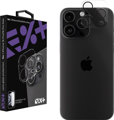 Mbrojtëse xhami për kamerën Next One për iPhone 16 Pro dhe 16 Pro Max, transparente
