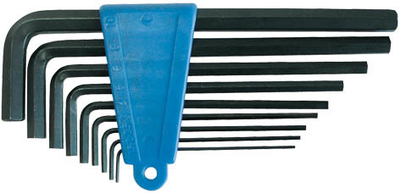 Set çelësa Allen L Mega 48049, 1.5-10mm, 9 copë, i zi