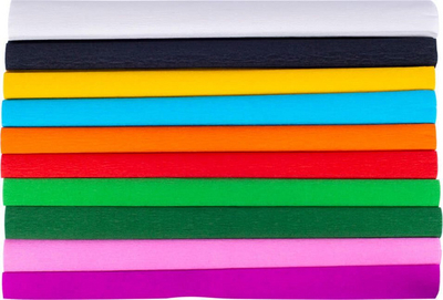 Letër dekorative ASTRA Crumpled Tissue Paper, set 10 fletë, 25x200cm, miks ngjyrash