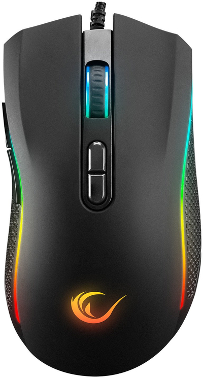 Гејминг глушец Rampage SMX-R44 V2, RGB, со кабел, црн