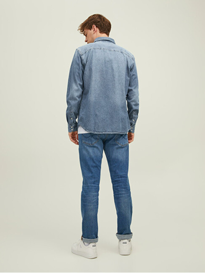 Këmishë Jack&Jones JJESHERIDAN Slim Fit 12138115 Medium Blue Denim