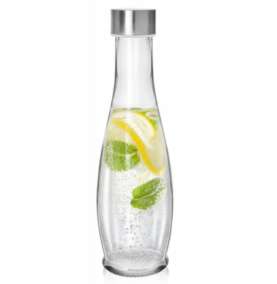 Shishe qelqi NORTHIO 15736, me kapak metalik, transparente