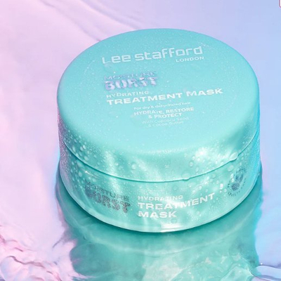 Maskë flokësh Lee Stafford Moisture Burst Hydrating Treatment, 200ml, për flokë të thatë edhe të dëmtuar