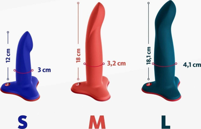 Dildo Fun Factory Limba Flex Small, 12 cm, silikoni, blu elektrik