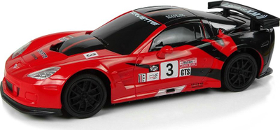 Makina me telekomandë LeanToys Corvette C6.R 1:24, 2.4 GHz, me drita, e kuqe