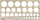 Шаблон кругови Linex Circle Template, 1-35 mm, пластика, беж