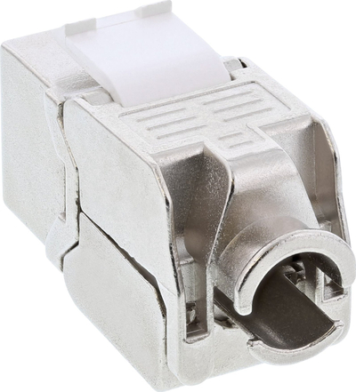 Modul rrjeti InLine RJ45 Keystone Jack, Cat.6a, 10 Gb/s, i argjendtë