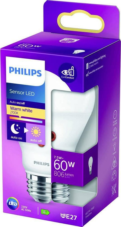 Llambë LED Philips, 7.5W, 806lm, e bardhë e ngrohtë 2700K