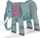 Set kreativ Djeco Color Assemble Play Savanna, modele 3D kartoni, për ngjyrosje, multingjyrësh
