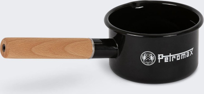 Tigan Petromax Enamel, 0.5L, për kamping, i zi