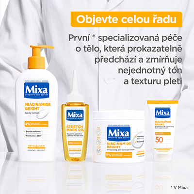Krem për fytyrë Mixa Niacinamide Bright Moisturizing Anti-Dark Spot Cream, 400 ml