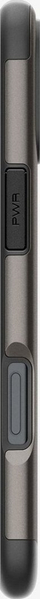 Maskë telefoni Spigen Slim Armor MagSafe, për iPhone 16 6.1", me mbajtëse, gunmetal