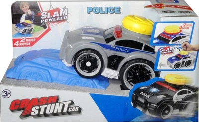 Lodër veturë policie Swede Police Car, me bateri, me drita dhe zëra, shumëngjyrëshe