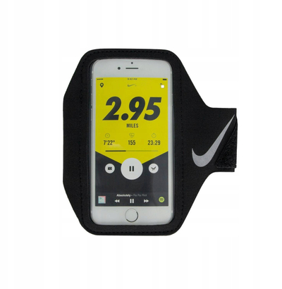 Mbajtëse krahu për telefon Nike Lean Arm Band Plus, universale, e zezë