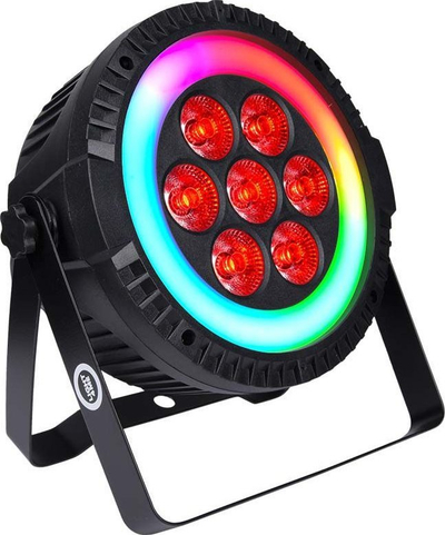 Reflektor skenik LED Light4Me Ringo PAR, me shumë ngjyra, i zi