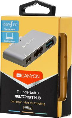 Stacion dokimi Canyon CNS-TDS01DG, Thunderbolt 3, gri