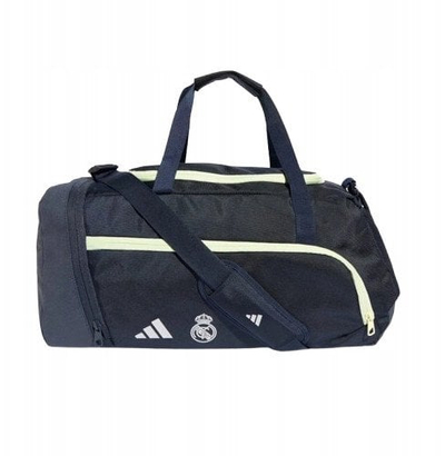 Çantë sporti adidas Real Madrid Duffle Bag JX0017, për palestër edhe udhëtime, blu e errët