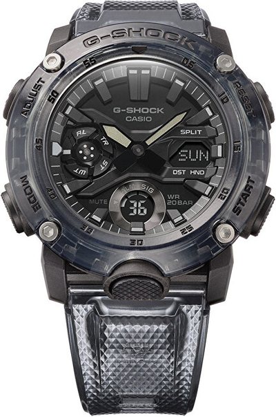 Orë dore për meshkuj Casio G-shock, e hirtë