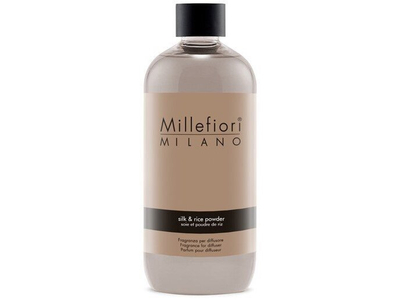 Rimbushës për difuzer aromatik Millefiori Milano Silk & Rice Powder, 250 ml
