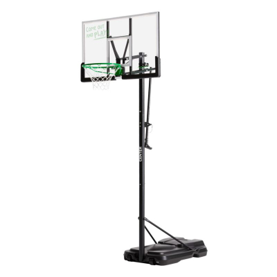 Kosh basketbolli Salta Center Standing, i lëvizshëm, 125 cm x 371 cm, i zi