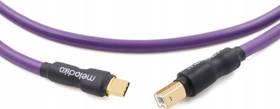 Kabllo USB Melodika Purple Rain MELO-MDUCB70, USB C në USB B, 7 m, lejla